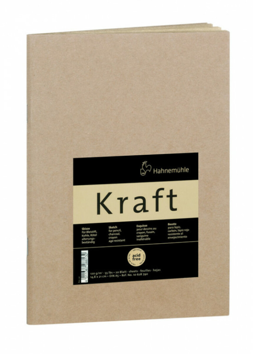 Skicák Hahnemühle Kraft 120g A5 lepená vazba
