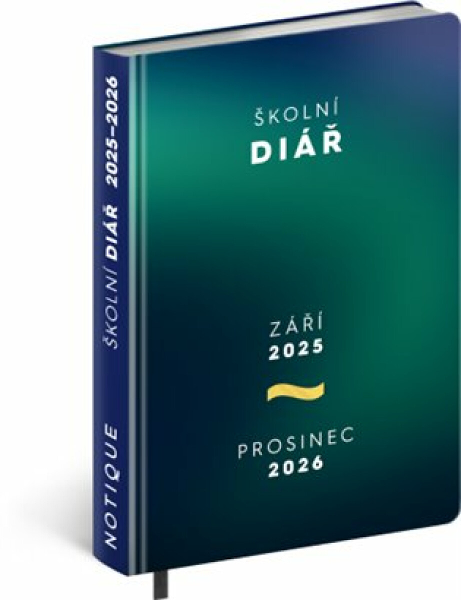 Školní diář Zelený (září 2025 - prosinec 2026)