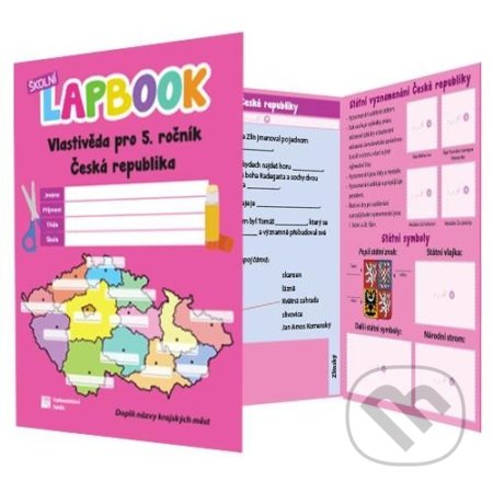 Školní lapbook: Česká republika - kniha z kategorie 1. stupeň