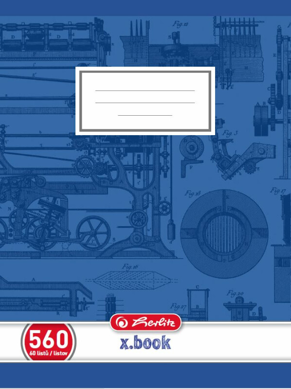 Školní sešit 560 bezdřevý
