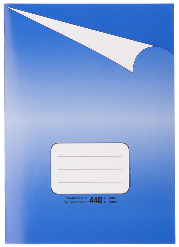 Školní sešit BOBO 440 čistý, A4