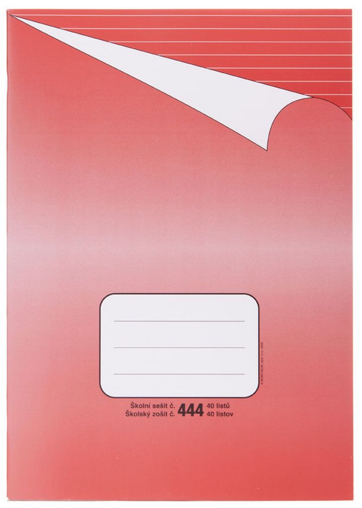 Školní sešit BOBO 444 linka, A4
