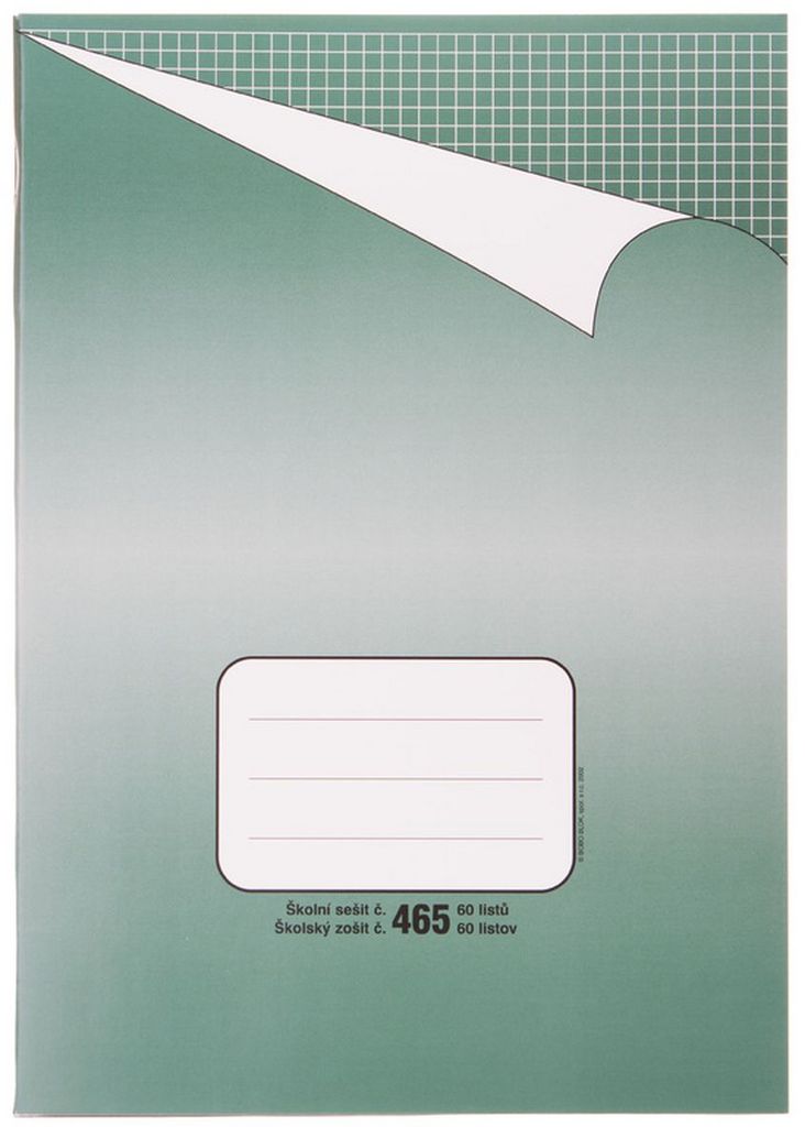 Školní sešit BOBO 465 čtvereček, A4