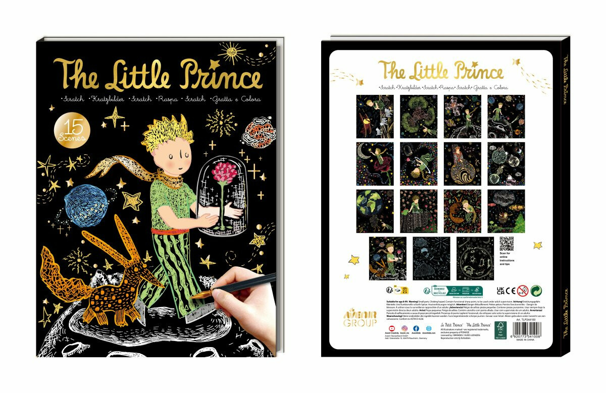 Škrabací obrázky 15 ks