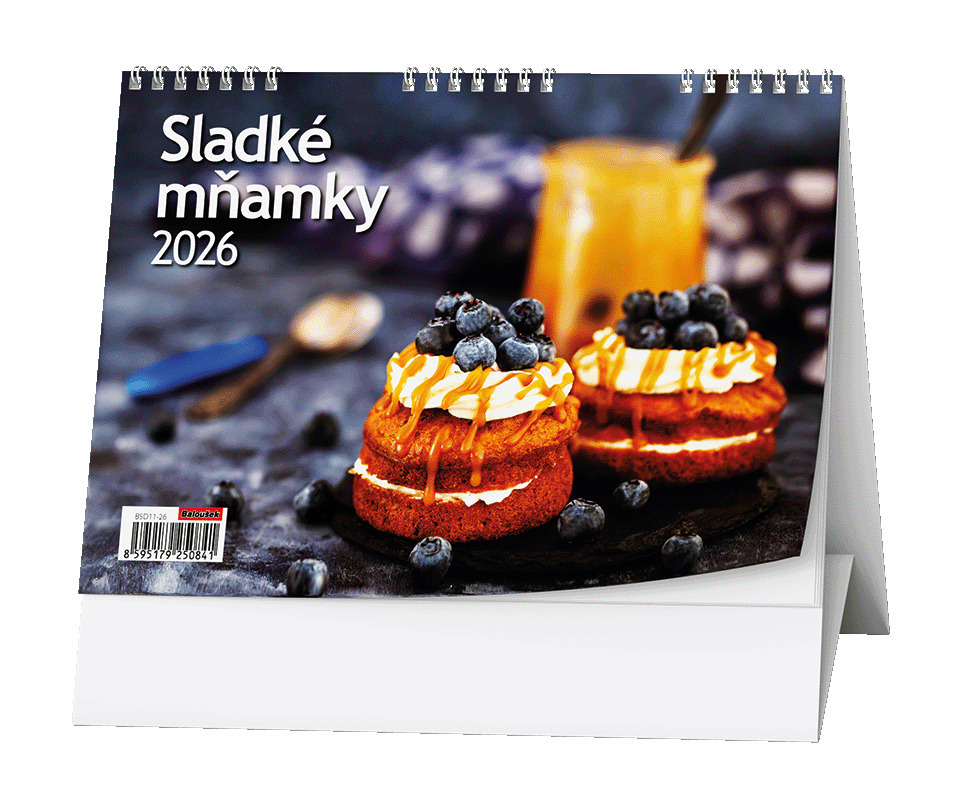 Sladké mňamky 2026 - stolní kalendář