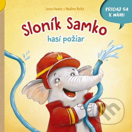 Sloník Samko hasí požiar