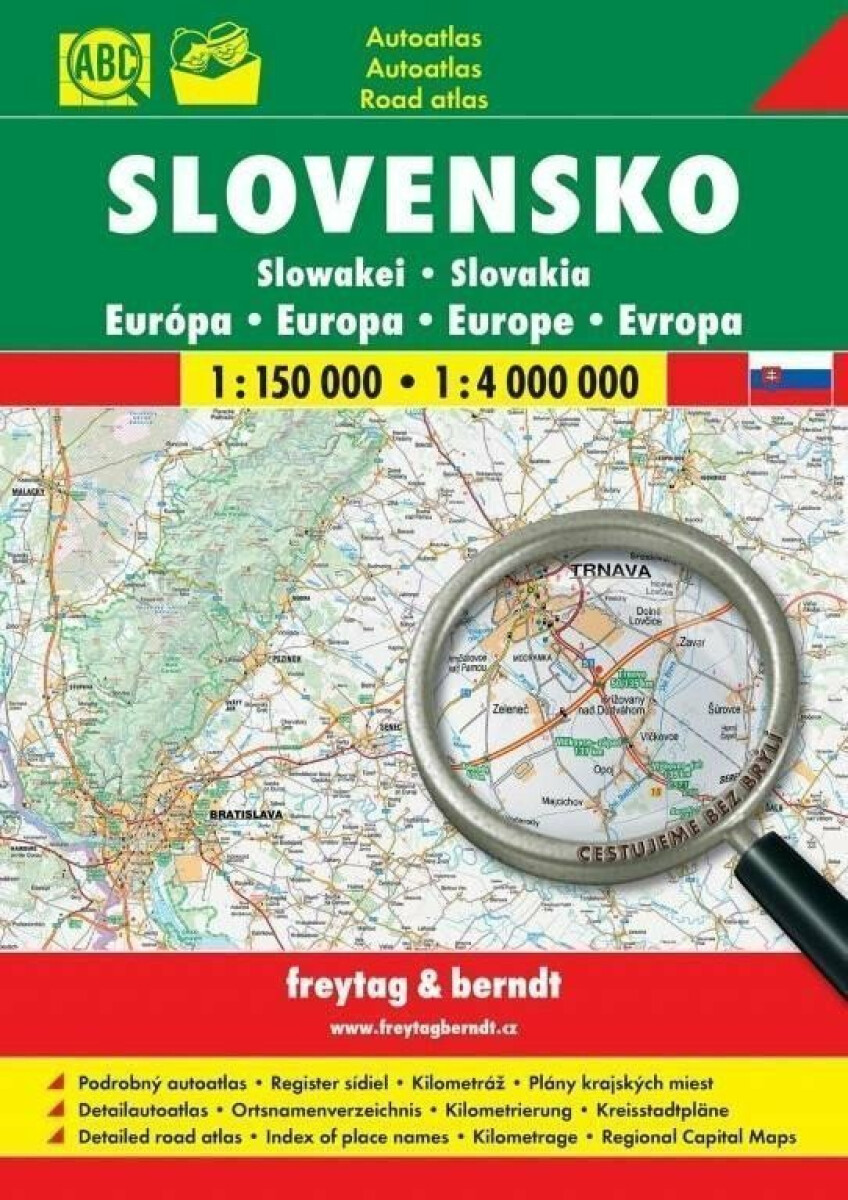 Slovensko 1:150 000 1:4 000 000 (Autoatlas)