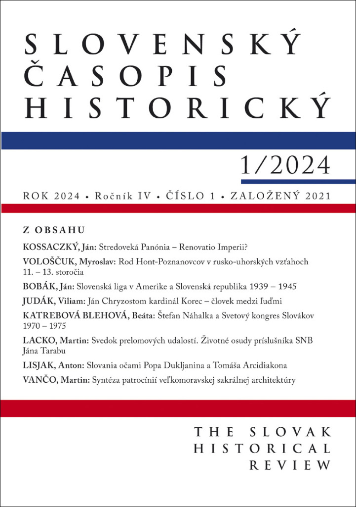 Slovenský časopis historický 1 / 2024