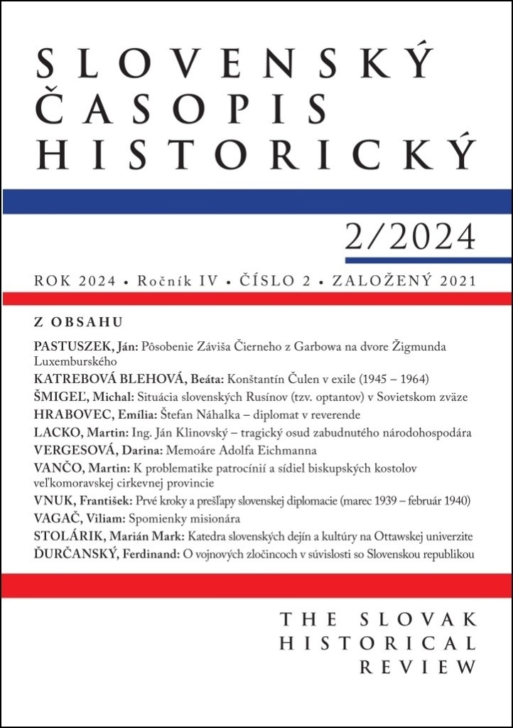 Slovenský časopis historický 2/2024