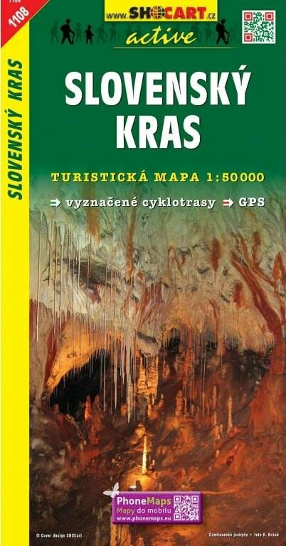 Slovenský kras 1:50 000 (Turistická mapa 1108)
