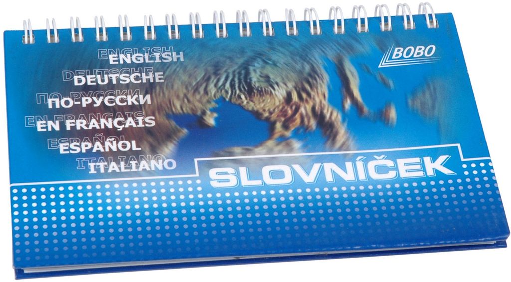 Slovníček s horní vazbou 100 x 160 mm