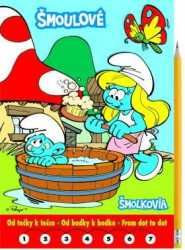 Šmoulové / Šmolkovia: Od tečky k tečce / Od bodky k bodke / From dot to dot - kniha z kategorie Úkoly pro děti