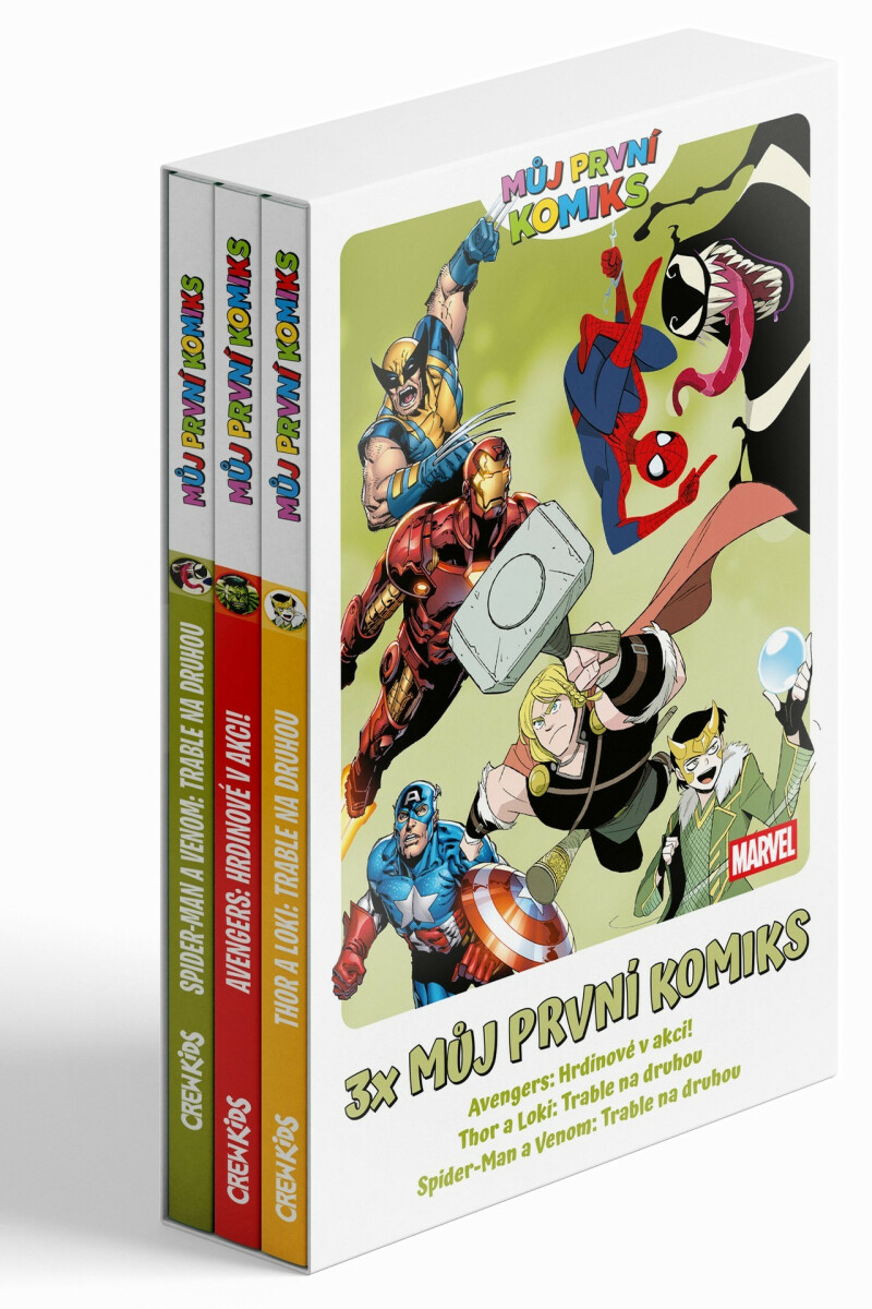 Speciální balíček: 3x Můj první komiks (Thor a Loki, Spider-man a Venom, Avengers)