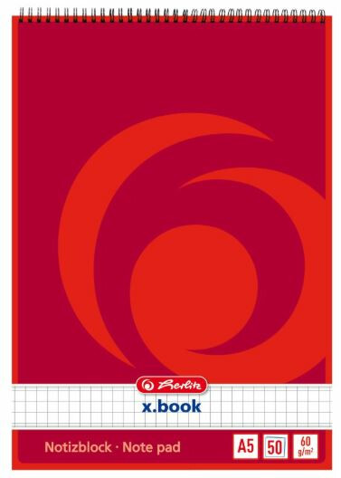 Spirálový blok A5 čtverečkovaný