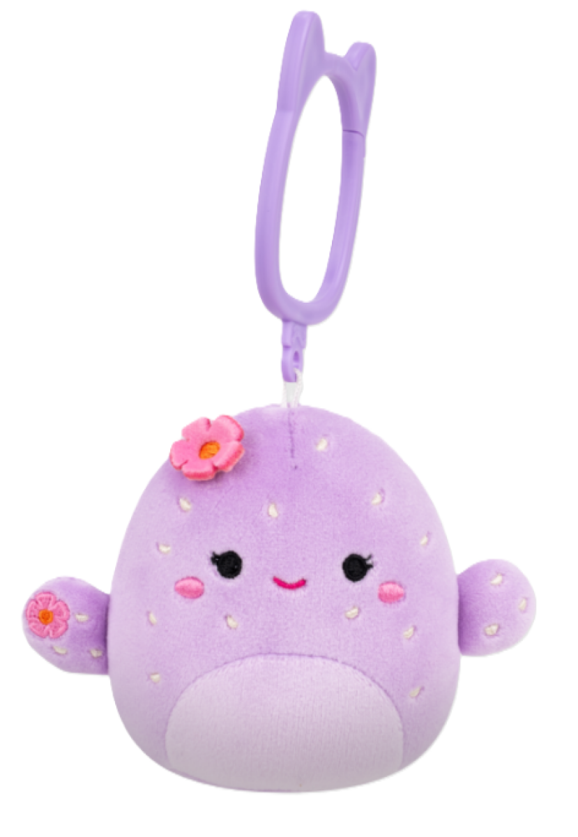 SQUISHMALLOWS Klíčenka Fialový kaktus