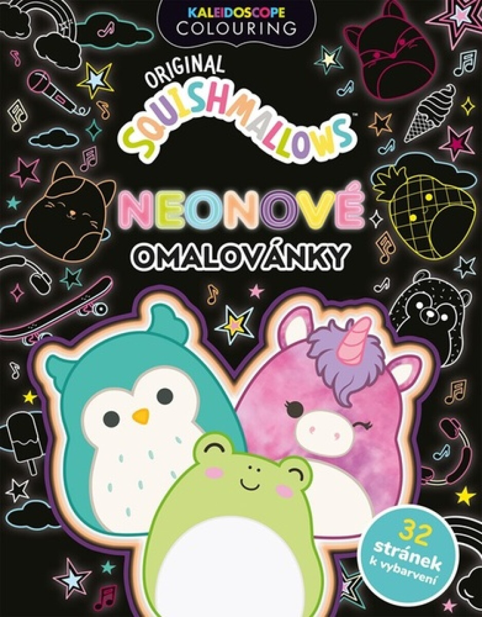 Squishmallows - Neonové omalovánky - kolektiv autorů