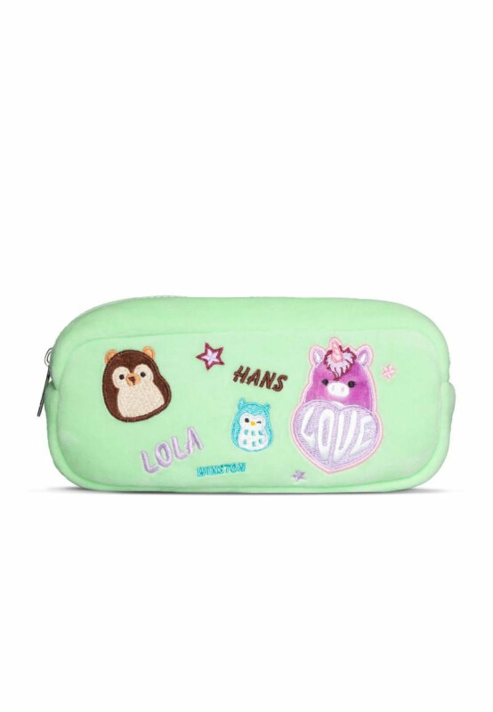 Squishmallows pouzdro - mix zelený