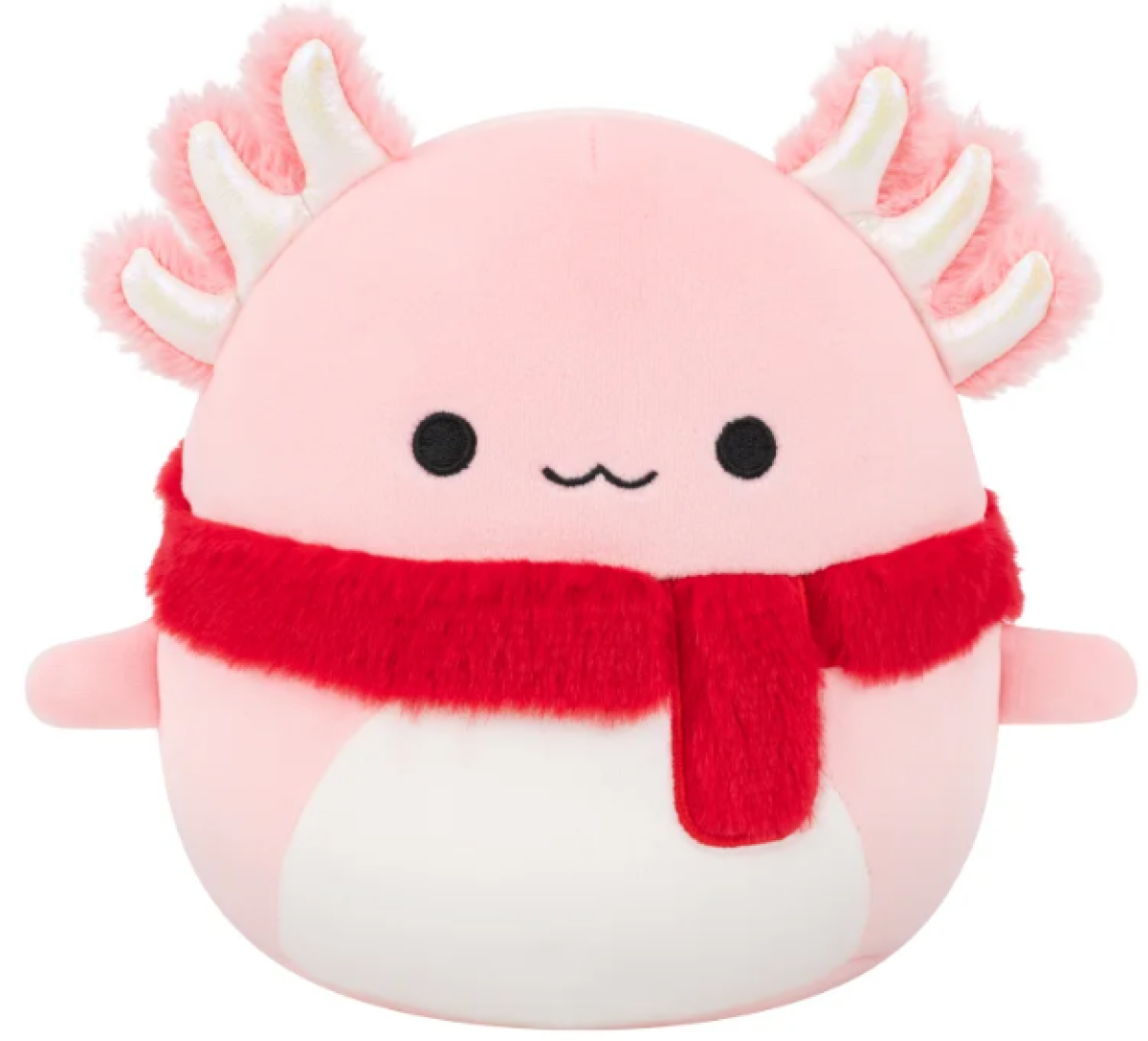 SQUISHMALLOWS Růžový axolotl s šálou