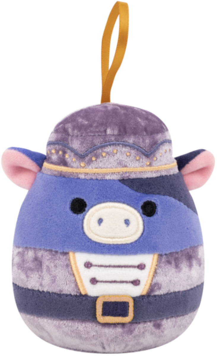 SQUISHMALLOWS Vánoční ozdoba Kráva louskáček