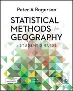 Statistical Methods for Geography
