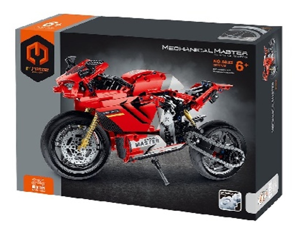 Stavebnice IamMaster motorka plast 557 dílků v krabici