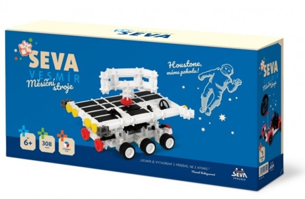 Stavebnice SEVA Vesmír Měsíční stroje plast 308 ks