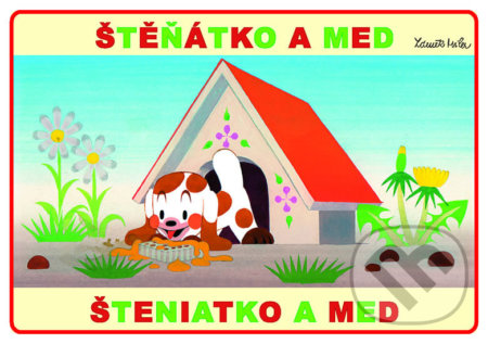 Štěňátko a med - omalovánky A5