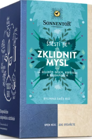 Štěstí je Zklidnit mysl (čaj bio, bylinná směs, porcovaný, 30,6 g)