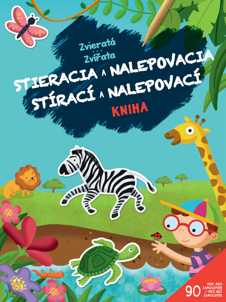 Stírací a nalepovací kniha Zvířata