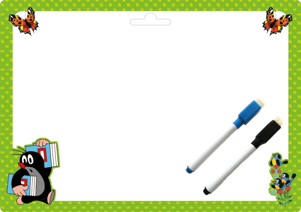 Stíratelná tabulka Krtek