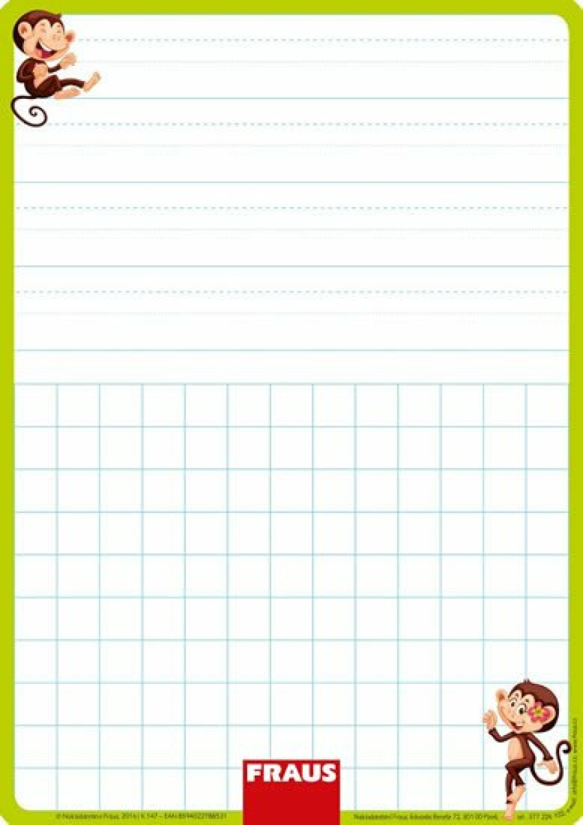 Stíratelná tabulka pro 1. ročník