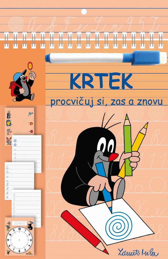Stíratelné listy Procvičuj si zas a znovu Krtek