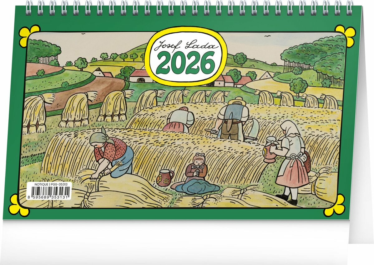 Stolní kalendář Josef Lada 2026