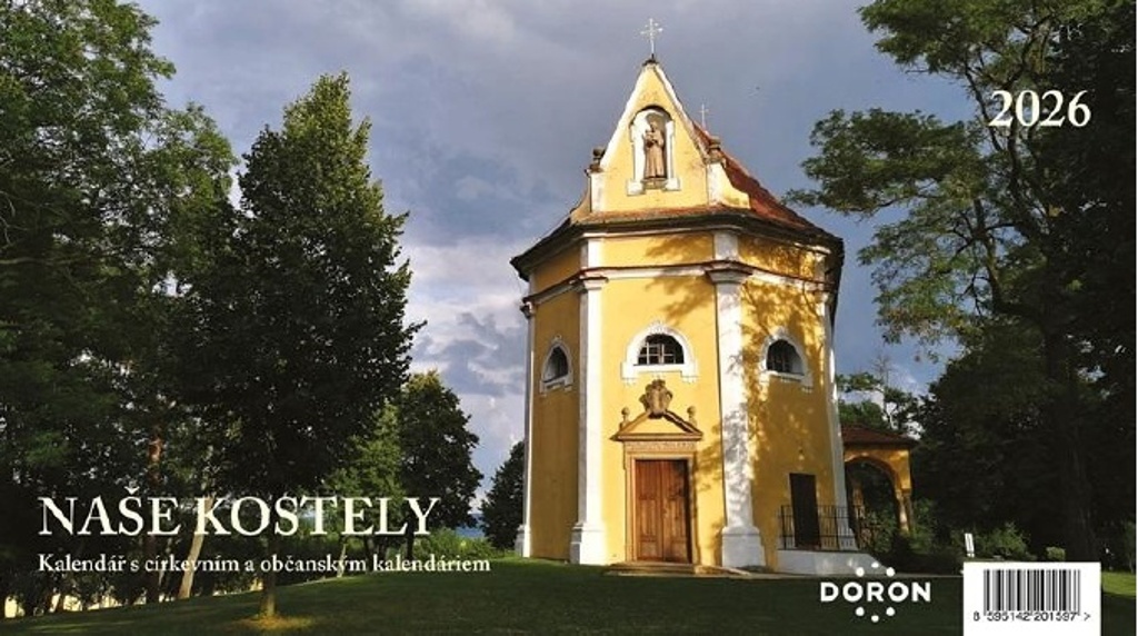 Stolní kalendář Naše kostely 2026