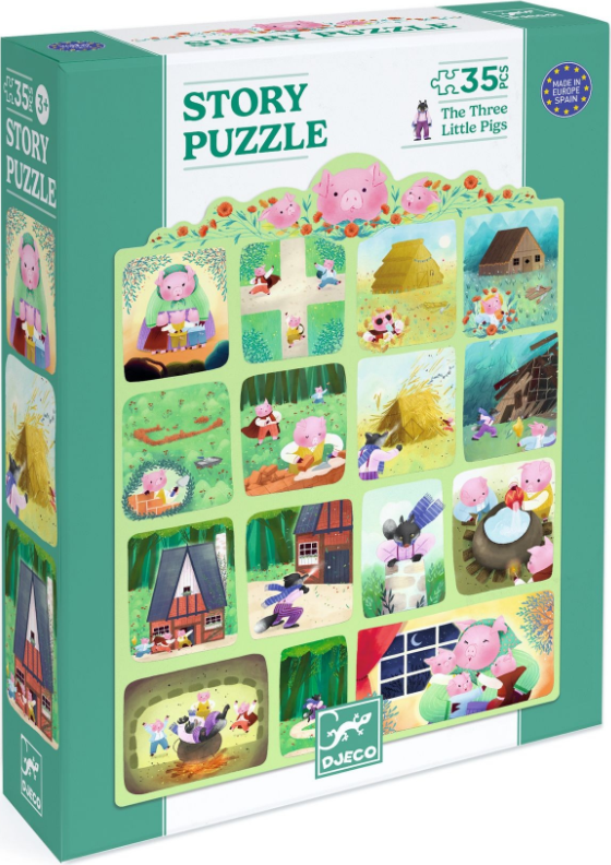 Story Puzzle Tři Prasátka