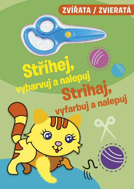 Stříhej, vybarvuj a nalepuj - Zvířata
