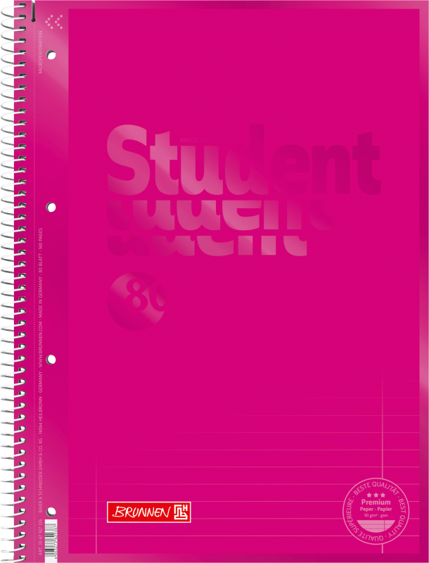 Student blok A4 CC růžový lin  80 listů