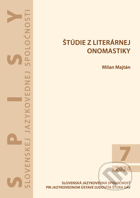 Štúdie z literárnej onomastiky