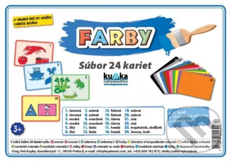 Súbor 24 kariet - Farby