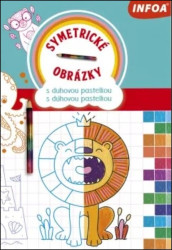 Symetrické obrázky s duhovou pastelkou - kniha z kategorie Pro děti