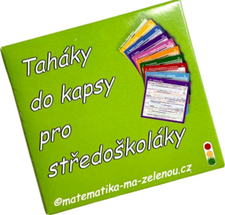 Taháky do kapsy pro středoškoláky - Matematika (kartičky v krabičce)
