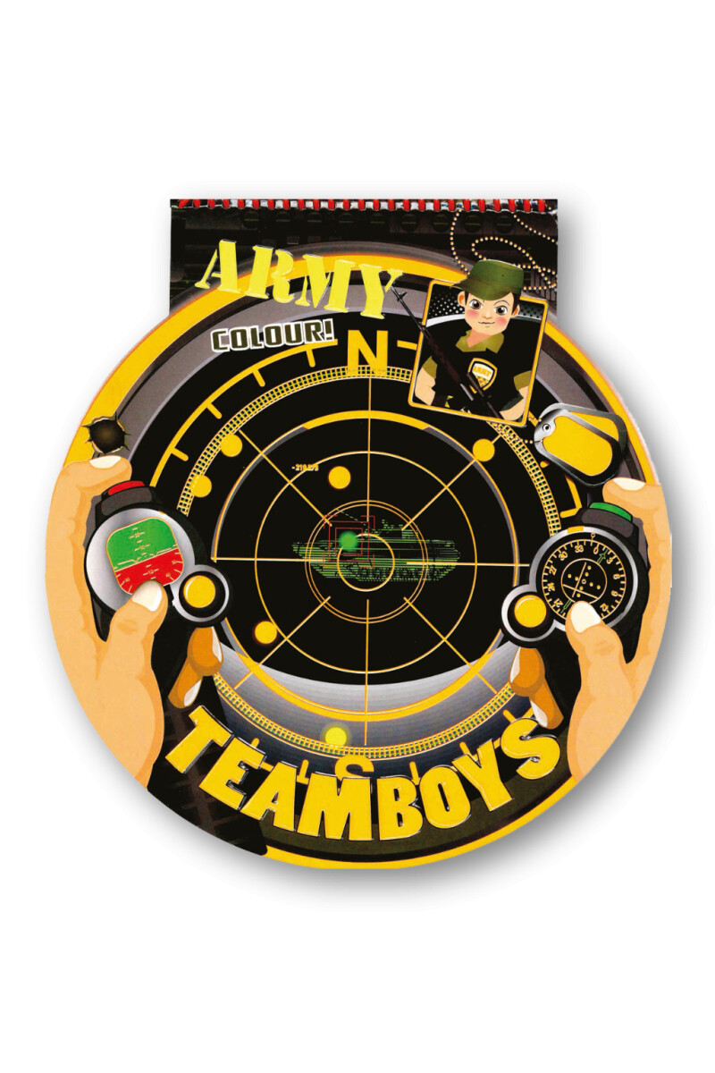 Teamboys Army Colour! – hľadač radaru - kniha z kategorie Omalovánky