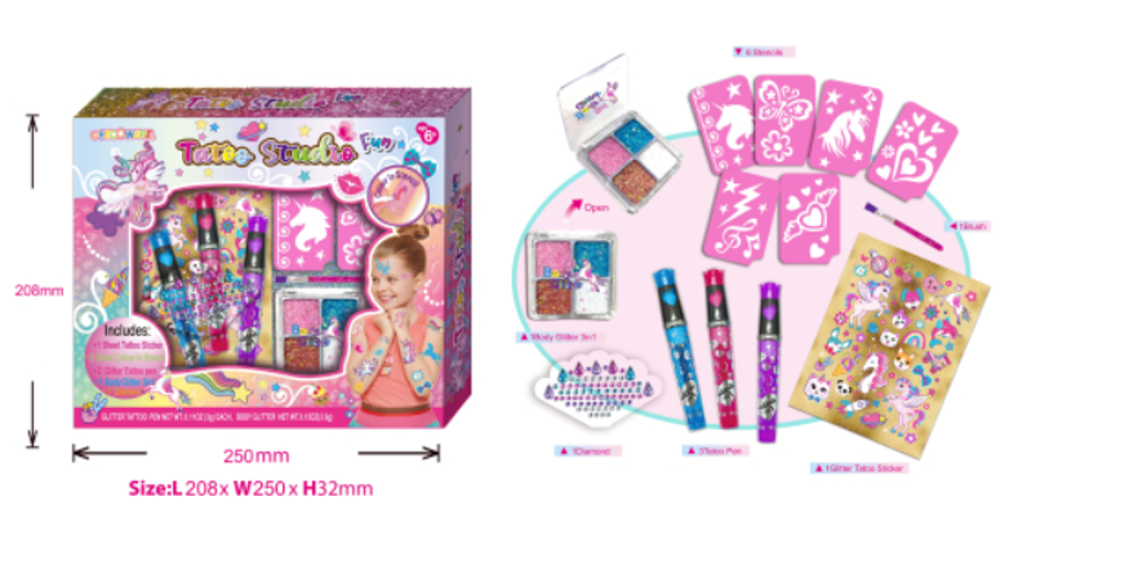 Tetovací studio s ozdobami