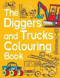 The Diggers and Trucks Colouring Book