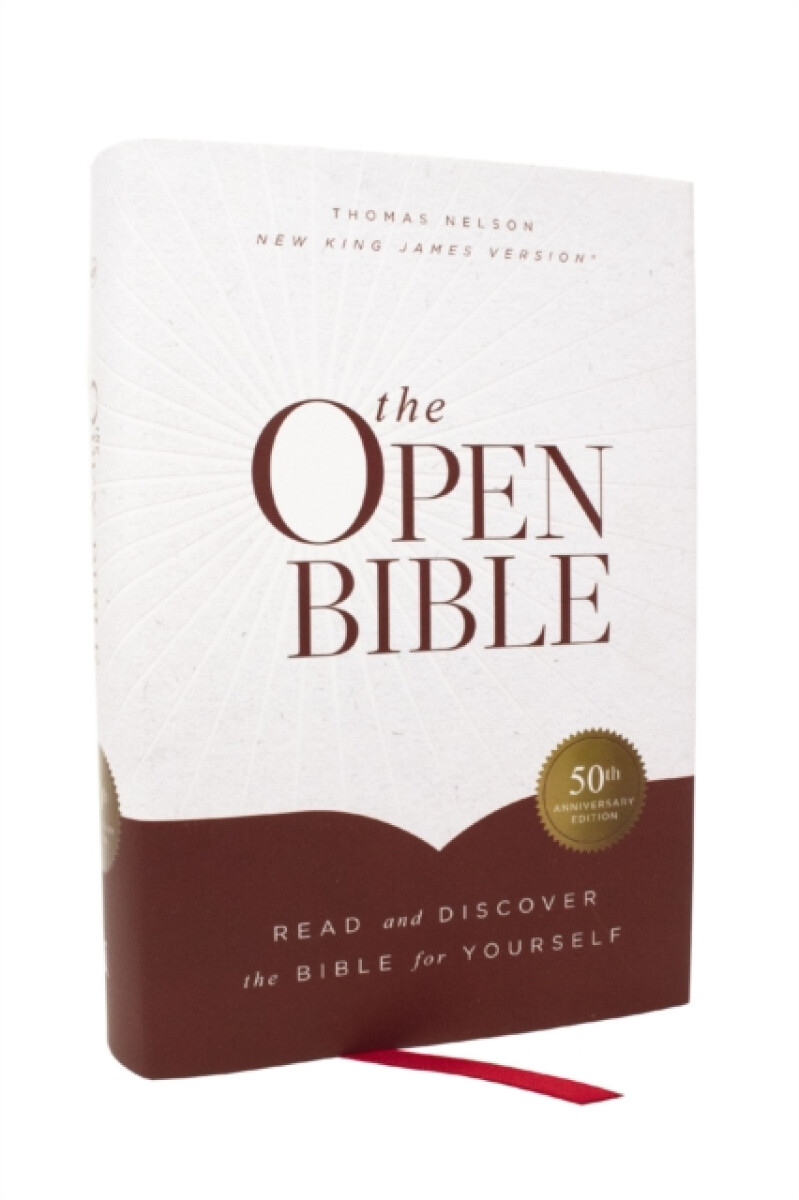 The Open Bible: Read and Discover the Bible for Yourself (NKJV, Hardcover, Red Letter, Comfort Print)