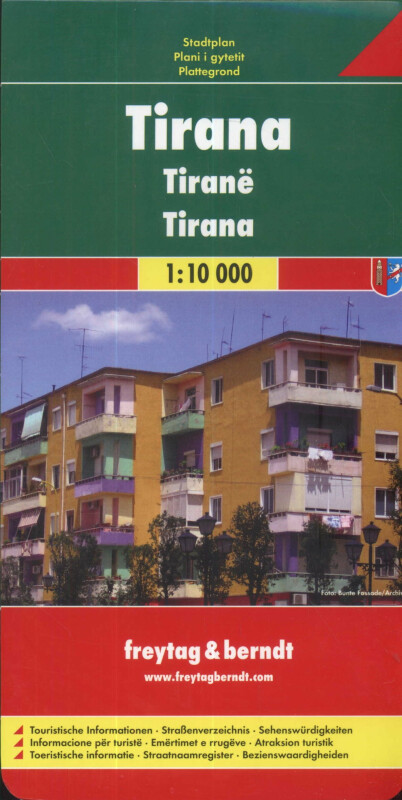 Tirana 1:10 000 (Plán mesta)