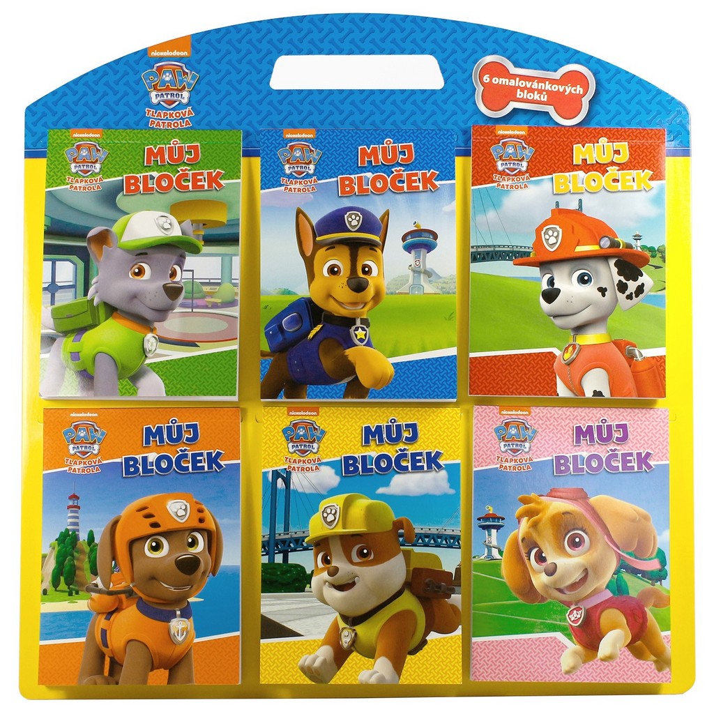 Tlapková patrola 6 omalovánkových bloků