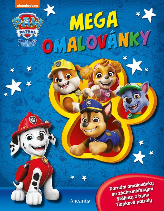 Tlapková patrola Mega omalovánky