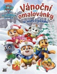 Vánoční omalovánky se samolepkami