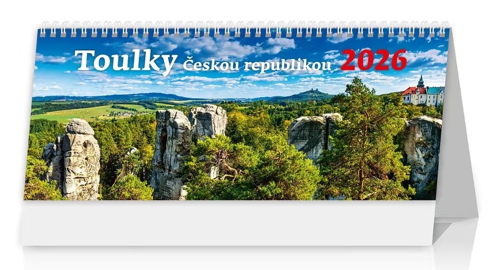 Toulky Českou republikou 2026 - stolní kalendář